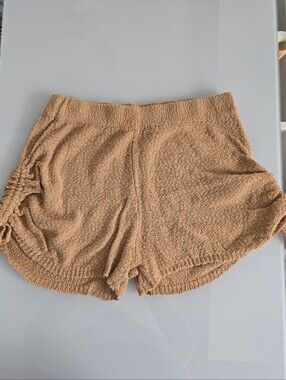 Free People Orange Sweater Knit Shorts